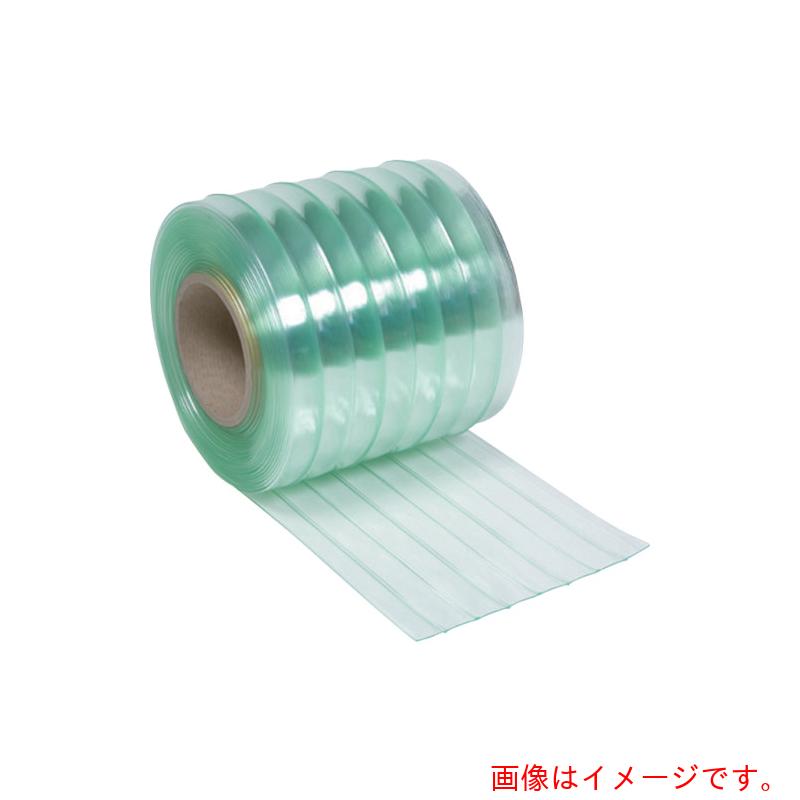 スワロン（SW）　ストリップドアーシート　リブ付静電透明２ｔ×２００×１２Ｍ巻　【品番：RT20020012A】