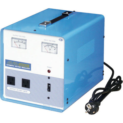 スワロー電機（SWALLOW）　海外用　交流定電圧電源装置　摺動式　【品番：AVR-2000E】