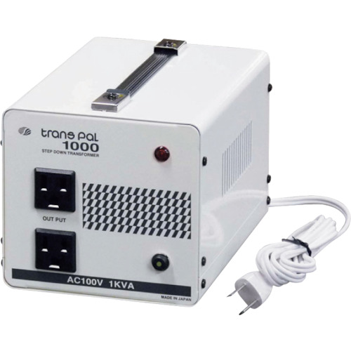 スワロー電機（SWALLOW）　海外用トランス　携帯タイプ入力ＡＣ１１０－１３０Ｖ　出力ＡＣ１００Ｖ　【品番：PAL-1000AP】