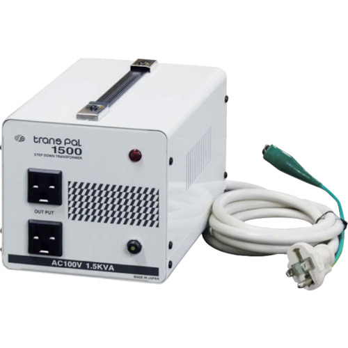 スワロー電機（SWALLOW）　海外用トランス　携帯タイプ入力ＡＣ１１０－１３０Ｖ　出力ＡＣ１００Ｖ　【品番：PAL-1500AP】
