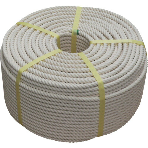 高木綱業　綿ロープ１２ｍｍ×２００ｍ　【品番：36-5442】