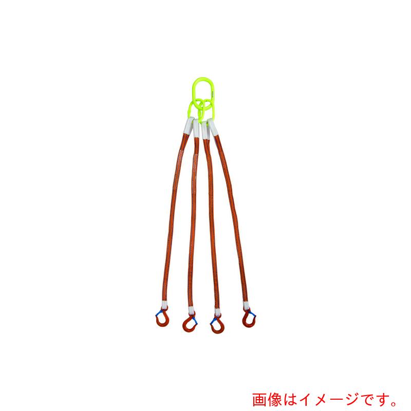 ★綿津見製器産業（TAIYO） ４本吊 インカリフティングスリングＪＩＳ １．６ｔ用×２ｍ（１０１５２８０） 【品番：4ILS 1.6TX2-4K】