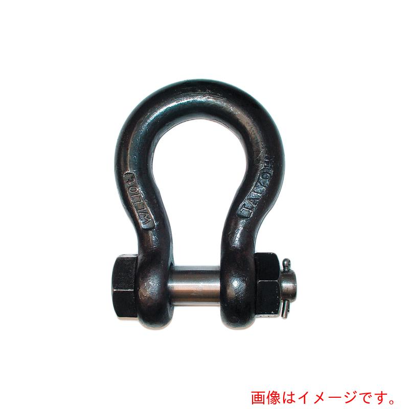 ★【別途貨物輸送あり】綿津見製器加工（TAIYO） ＪＩＳシャックル Ｍ級 黒 ＢＢ－７０（１００７６３１） 【品番：BB-70】