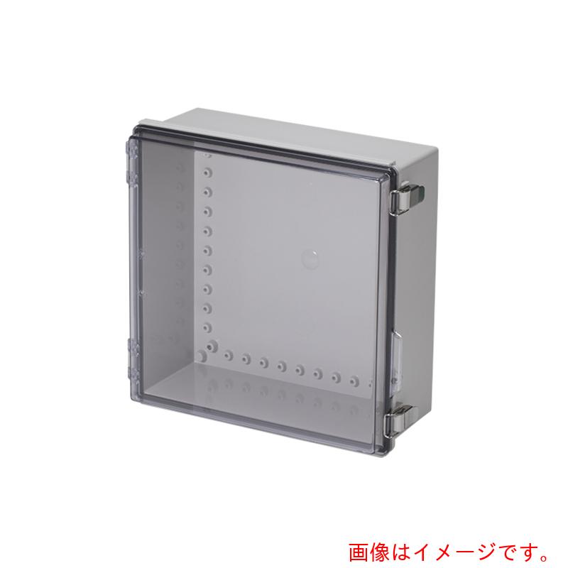 タカチ電機工業（TAKACHI）　防水・防塵ボックス　透明／ホワイトグレー　３５０×３５０×１５０　【品番：BCAP353515T】