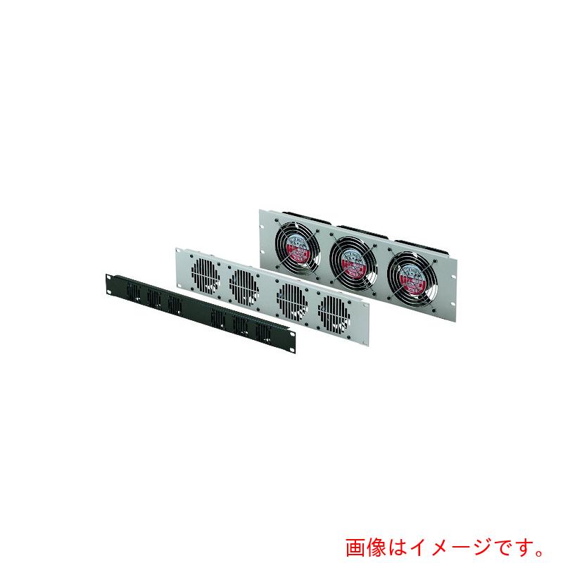タカチ電機工業(TAKACHI) ファンモーター付EIAラックパネル 黒半つや塗装 【品番:HSP-133B】