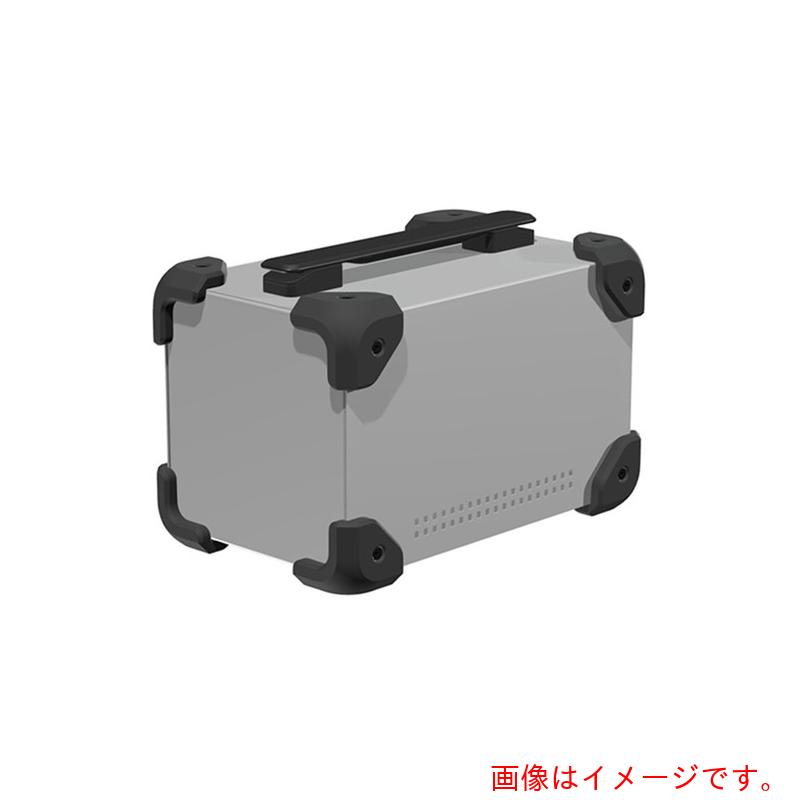 タカチ電機工業（TAKACHI）　コーナーガード付ケース　メタリックシルバー／ブラック　【品番：MCG14-14-23SB】