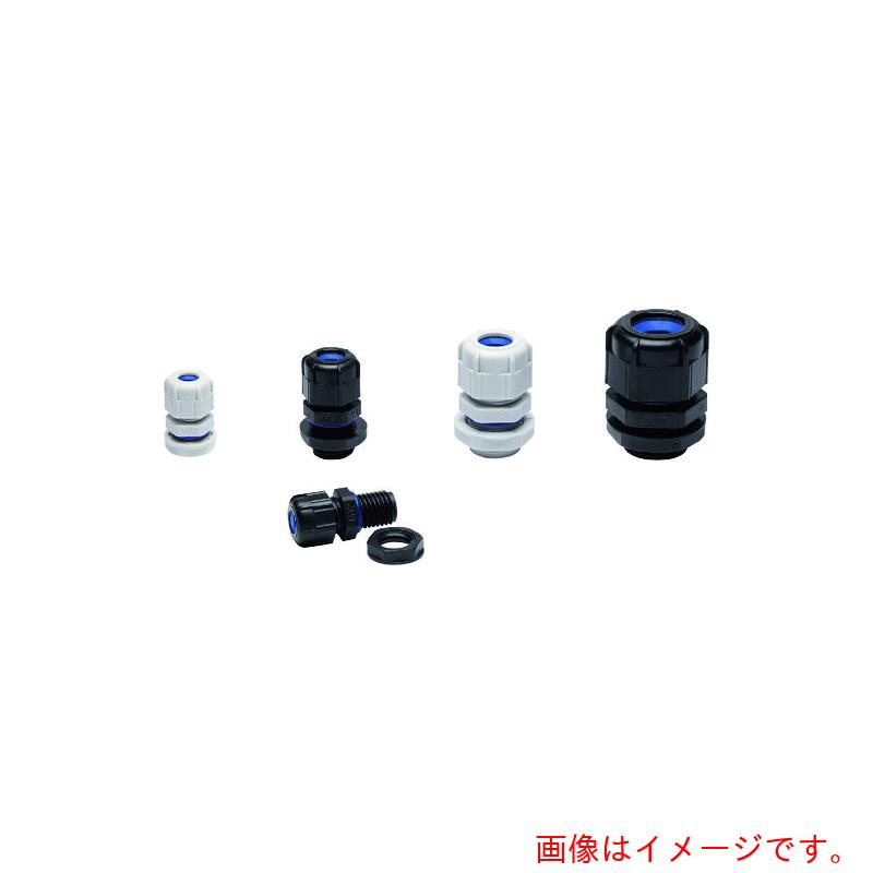 タカチ電機製作（TAKACHI） 耐候性Ｍネジケーブルグランド 黒いこと １００個入り口・入口 【品番：RMW20S-12B-P】