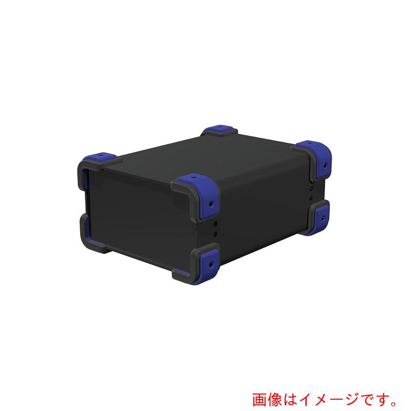 タカチ電機工業（TAKACHI）　コーナーガード付アルミケース　ブラック／ネイビー　【品番：UCG18-10-24BN】