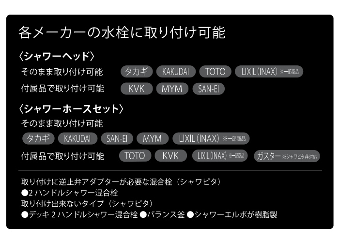 タカギ キモチイイシャワーWT 品番 卓抜 品番