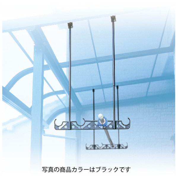 タカラ産業　DRY・WAVE（ドライ・ウェーブ）　吊下げ型固定式物干金物　ステンカラー　【品番：HA50-ST】｜住設プロ　店 7,808円