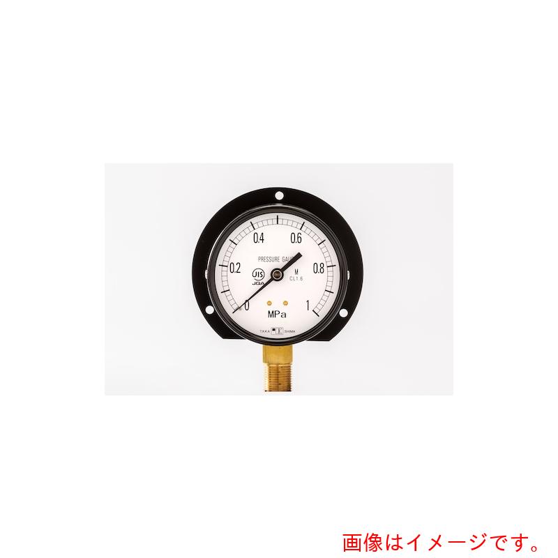 高島計器　一般蒸気用圧力計（Ｂ枠立型・φ７５）圧力レンジ０．０～０．６ＭＰａ　Ｇ３／８　【品番：102306040】