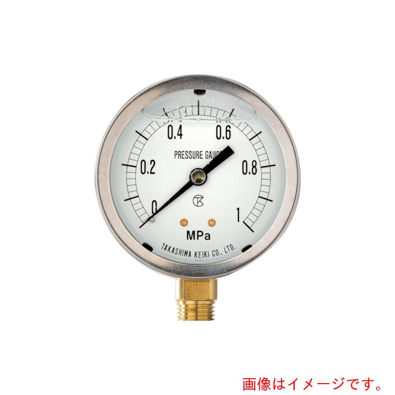 高島表示計器 グリセロール入剪断応力計（Ａ枠立型・φ７５）剪断応力範囲０．０～２５ＭＰａ Ｒ３／８【１３２２２２５】 【品番：1322225】