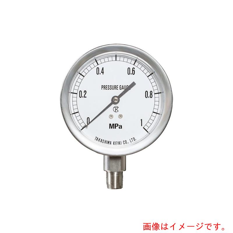 高島表示計器 ステンレス鋼翦断応力計（Ａ枠立型・φ１００）翦断応力領域０．０～０．１６ＭＰａ Ｇ３／８ 【品番：1475016】
