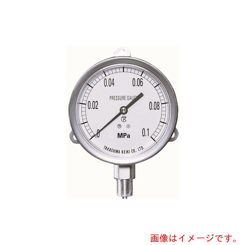 高島表示計器 ステンレス鋼剪断応力計（Ｂ枠立型・φ１００）剪断応力範囲０．０～２．５ＭＰａ Ｒ３／８ 【品番：1478125】