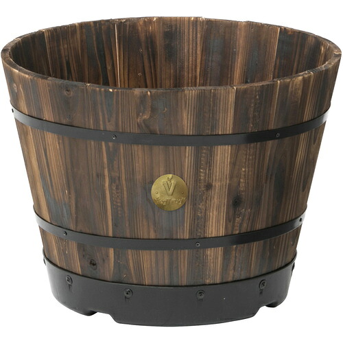 【別途送料あり】タカショー（Takasho）　園芸用品　ウッドバレルプランター　４６０　【2個】　【品番：PPW-03M】