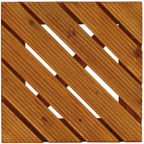 【別途貨物輸送あり】隼演芸会（Takasho） 甲板・瓦属具 デザインデッキアロー ３０×３０ｃｍ 【18個】 【品番：WOD-63N】 エクステリア・ガーデンファニチャー-花・ガーデン・DIY