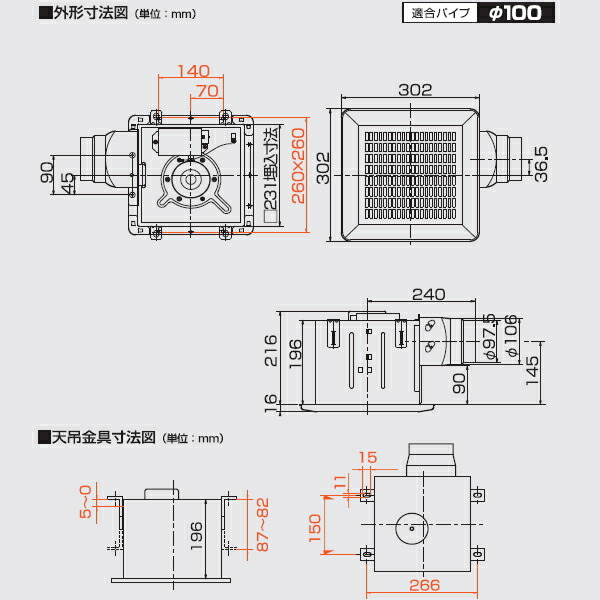 高須産業 天井埋め込み換気扇 シロッコファン フラットパネル TK-180FS