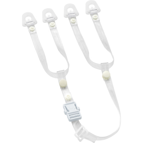 【別途送料あり】谷沢製作所（タニザワ）　ヘルメット透明あご紐（耳部＋あご部）ＶＰＵ－Ｔ１６Ｕ透明　ＮＯ．２　（ヘッダー袋入り）　【30個】　【品番：VPU-T16U-2】