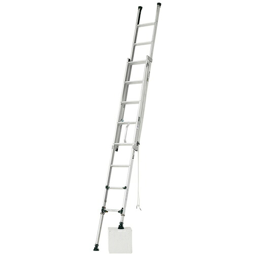 イチネンTASCO 伸縮脚付２連掛けはしご 【品番：TA840EA-2】 はしご-DIY・工具