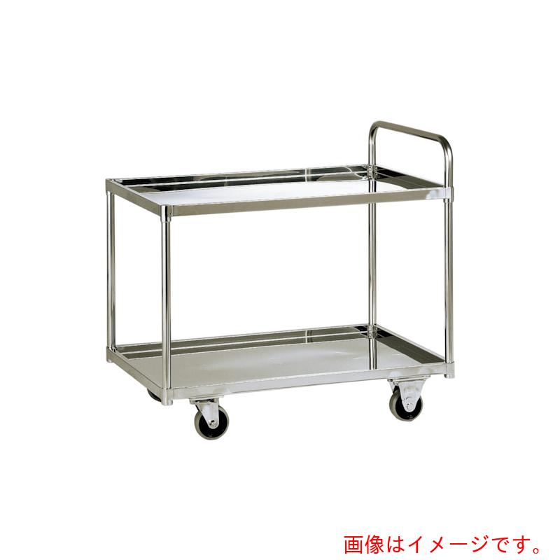 テックサス（TECHSUS）　２段台車（皿型タイプ）　９００Ｘ６００　ＳＵＳφ１００ウレタン車　【品番：DN2-U9060D】