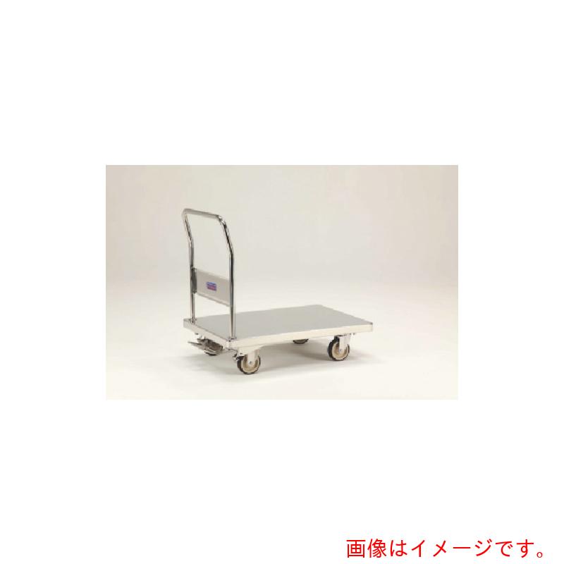 【別途送料あり】テックサス（TECHSUS）　フットブレーキ付　ステンレス台車　ＳＵＳφ１００ウレタン車　【品番：NW-7545D-FB】｜住設プロ　店 78,638円