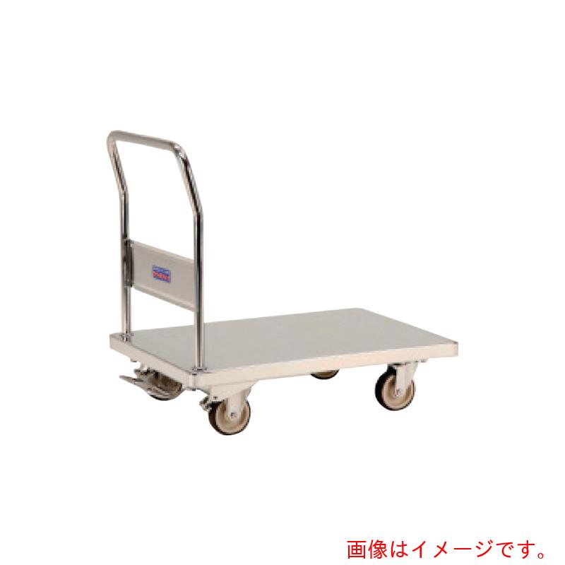 【別途送料あり】テックサス（TECHSUS）　フットブレーキ付　ステンレス台車　スチールφ１２５ウレタン車　【品番：NW-9060E-FB】｜住設プロ　店