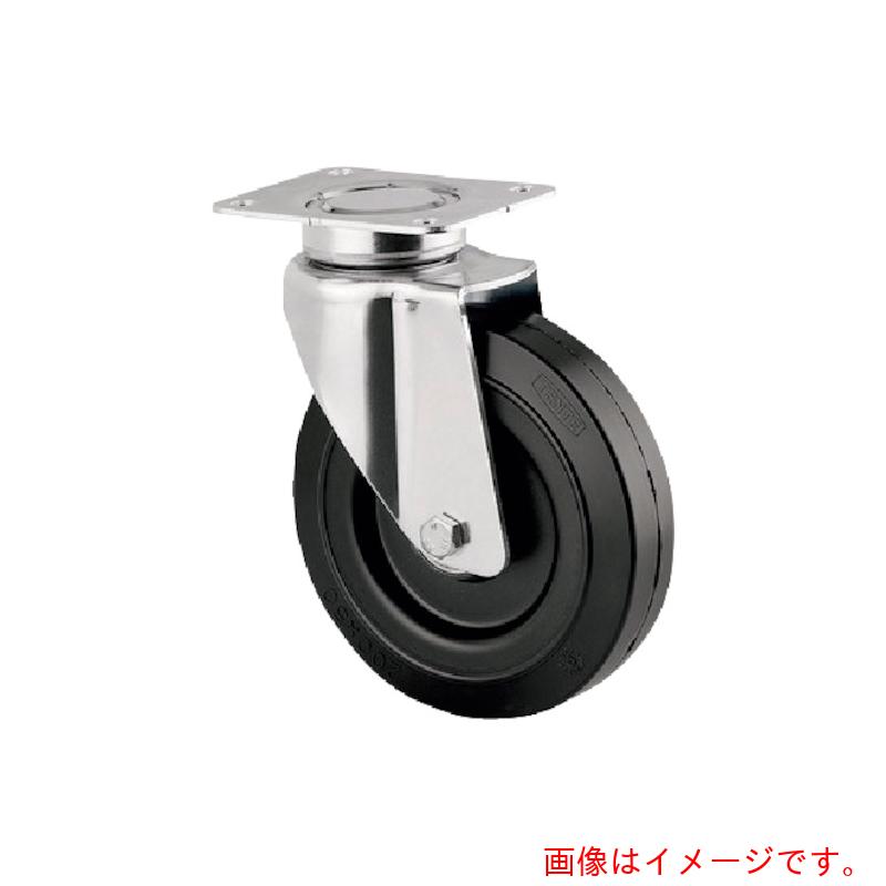 テンテキャスター（TENTE）　重荷重用高性能旋回キャスター&ldquo;ＤＥＬＴＡ&rdquo;（ゴム車　メンテナンスフリー）　φ１６０　自在式　【品番：3640SEP160P63】｜住設プロ　店 28,956円