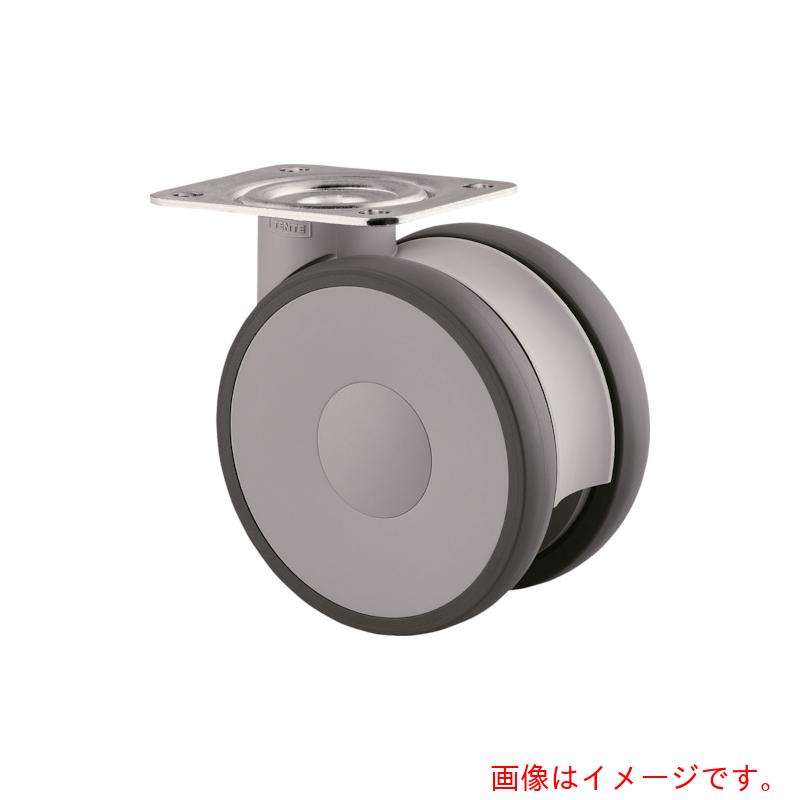 テンテキャスター(TENTE) 高性能旋回双輪キャスター“LINEA”(ウレタン車輪) φ125 自在式 【品番:5940UAP125P63】|住設プロ 店