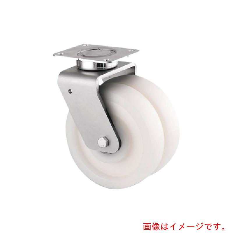 テンテキャスター（TENTE） 足手まとい重用高性能双輪キャスター”ＤＥＬＴＡ ＴＷＩＮ”（ナイロン車・検査と修理無償性） φ１２５ 自在式 【品番：9940UOO125P63】 DIY・工具-花・ガーデン・DIY-ネジ・釘・金属素材