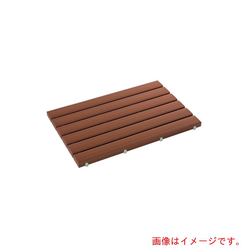 【別途送料あり】テラモト 抗菌安全スノコ（完成品）６００×１８００ｍｍ 茶 【品番：MR-093-345-4】