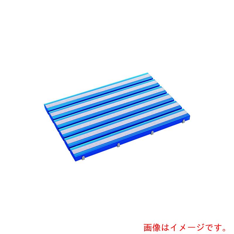 テラモト　抗菌滑り止め安全スノコ（お客様組立品）６００×１２００ｍｍ　青　【品番：MR-098-343-3】