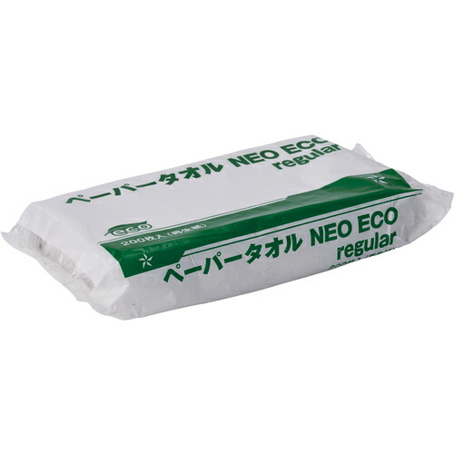 テラモト　ペーパータオルＮＥＯＥＣＯレギュラー　２００枚入×６０ヶ入　【品番：OT-567-120-0】