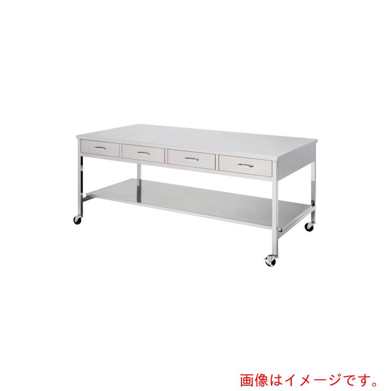 【別途送料あり】テラオカ　アネックス　ステンレス製作業台　ＹＳＳ－１２０（片面引出付）　【品番：10-1703-71】
