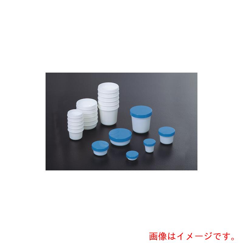【別途送料あり】テラオカ　ＵＧ軟こう壷　ＣＰタイプ　３－６５　本体　白／キャップ　青　（１００個入）　【品番：24-0207-05】