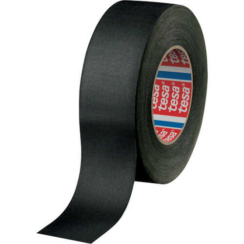 テサテープ（tesa）　補修用布テープ　テサ４５４１　黒　５０ｍｍｘ５０ｍ　【18個】　【品番：4541-50-50-BK】｜住設プロ　店