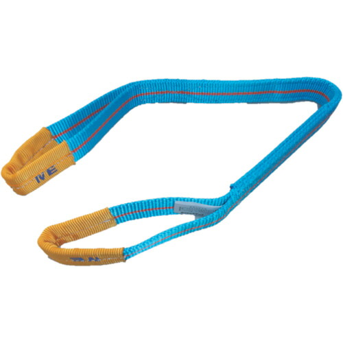 【別途送料あり】テザック（TESAC）　ブルースリング（ＪＩＳ４等級・両端アイ形）荷重１．６ｔ全長７．５ｍ　【品番：4E35X7.5】