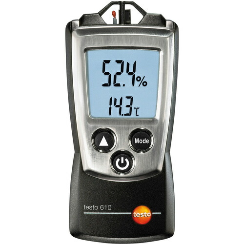 【別途送料あり】テストー（testo）　温湿度計　ｔｅｓｔｏ　６１０　温度・湿度校正書類付　【品番：0560 0610X1001X2004】