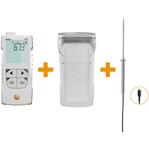 【別途貨物輸送あり】テストー（testo） 体温計 ｔｅｓｔｏ １１０ Ｆｏｏｄ 仕掛ける 【品番：0563 0112】