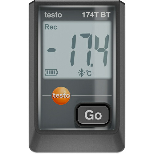 テストー（testo） 体温資料ロガー（Ｂｌｕｅｔｏｏｔｈ） ｔｅｓｔｏ １７４Ｔ ＢＴ（黒） 【品番：0572 1742 02】