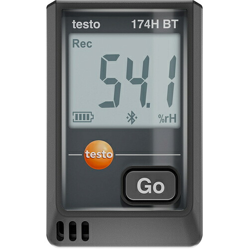 テストー（testo）　温湿度データロガー（Ｂｌｕｅｔｏｏｔｈ）　ｔｅｓｔｏ　１７４Ｈ　ＢＴ（黒）　【品番：0572 1743 02】