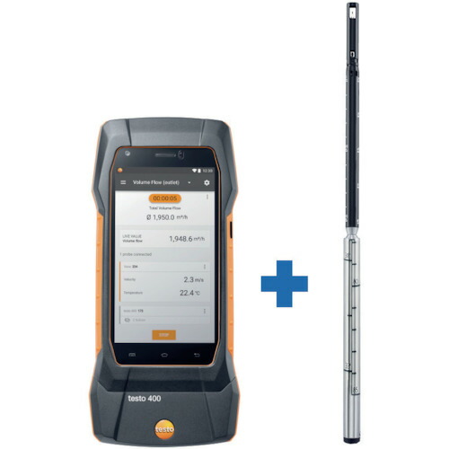 【別途貨物輸送あり】テストー（testo） ｔｅｓｔｏ４００ ＋ 熱線式風速プローブ 【品番：TD20-400-07】
