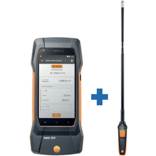 【別途貨物輸送あり】テストー（testo） ｔｅｓｔｏ４００ ＋ φ１６粍 ベーン式風速プローブ 【品番：TD20-400-09】
