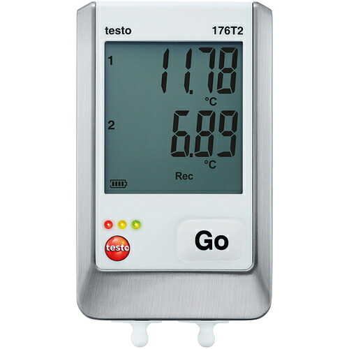 テストー（testo） 体温データロガ 見せびらかす付 Ｐｔ１００（外付）２点 【品番：TESTO176T2】