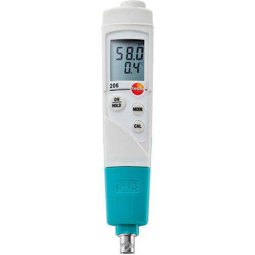テストー（testo） ｐＨ計 ｔｅｓｔｏ ２０６－３ 電極プローブ繋ぎ合わせる式ｐＨ計 【品番：TESTO206-3】