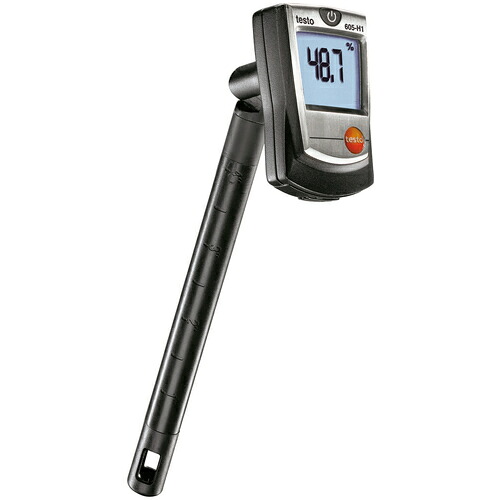 テストー（testo） 温湿度計 ｔｅｓｔｏ ６０５－Ｈ１ 突っ支い棒続きもの 【品番：TESTO605-H1】