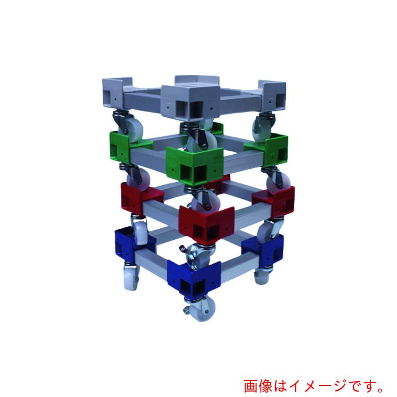 東京硝子器械　ＴＧＫ　カラーＡＰコンテナ台車　Ｃ７９&minus;７３１　赤　【品番：513-56-96-36】｜住設プロ　店 19,916円