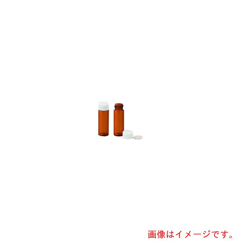 東京硝子器械 TGK ねじ口瓶 茶 S−3 白蓋TF付 100本 【品番:717-04-06-60】|住設プロ 店