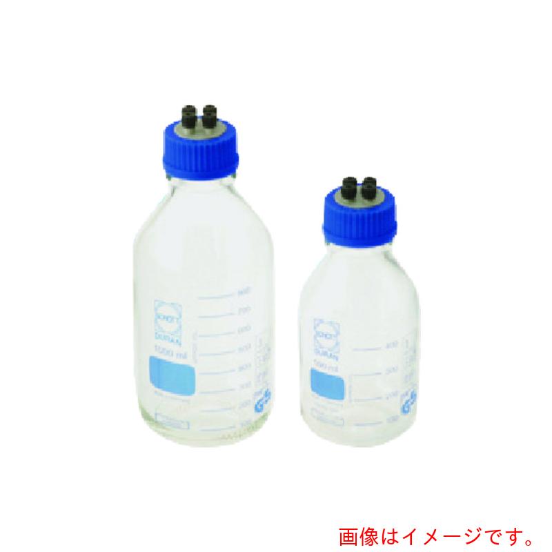 東京硝子器械　ＴＧＫ　ＨＰＬＣねじ口びん　５００ｍＬ　キャップ付　２本　【品番：371-05-22-63】｜住設プロ　店