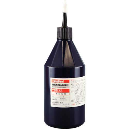 【別途送料あり】スリーボンド（ThreeBond）　嫌気性接着剤　ＴＢ１３６０　ねじゆるみ止め剤　ネジロック　中強度・高耐熱タイプ　２５０ｇ（１３６０ＡＢ）　【品番：TB1360AB】