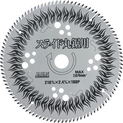 チップソージャパン　ＢＥＳＴＭＡＸスライド丸鋸用（充電＆１００ｖＡＣ用）　【品番：BTM-216】